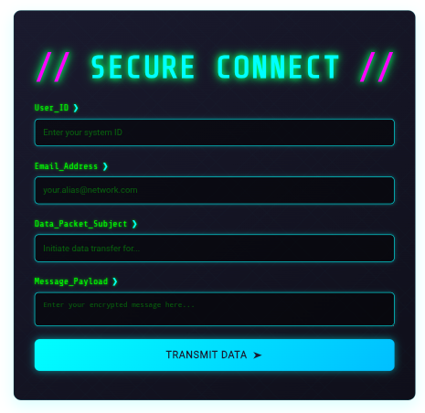 Contact form screenshot 1