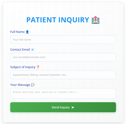 Contact form screenshot 3